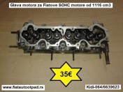 Glava motora za Fiatove SOHC motore 1116 cm3