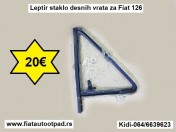 Leptir staklo desnih vrata za Fiat 126