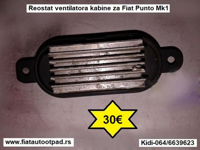 Reostat ventilatora kabine